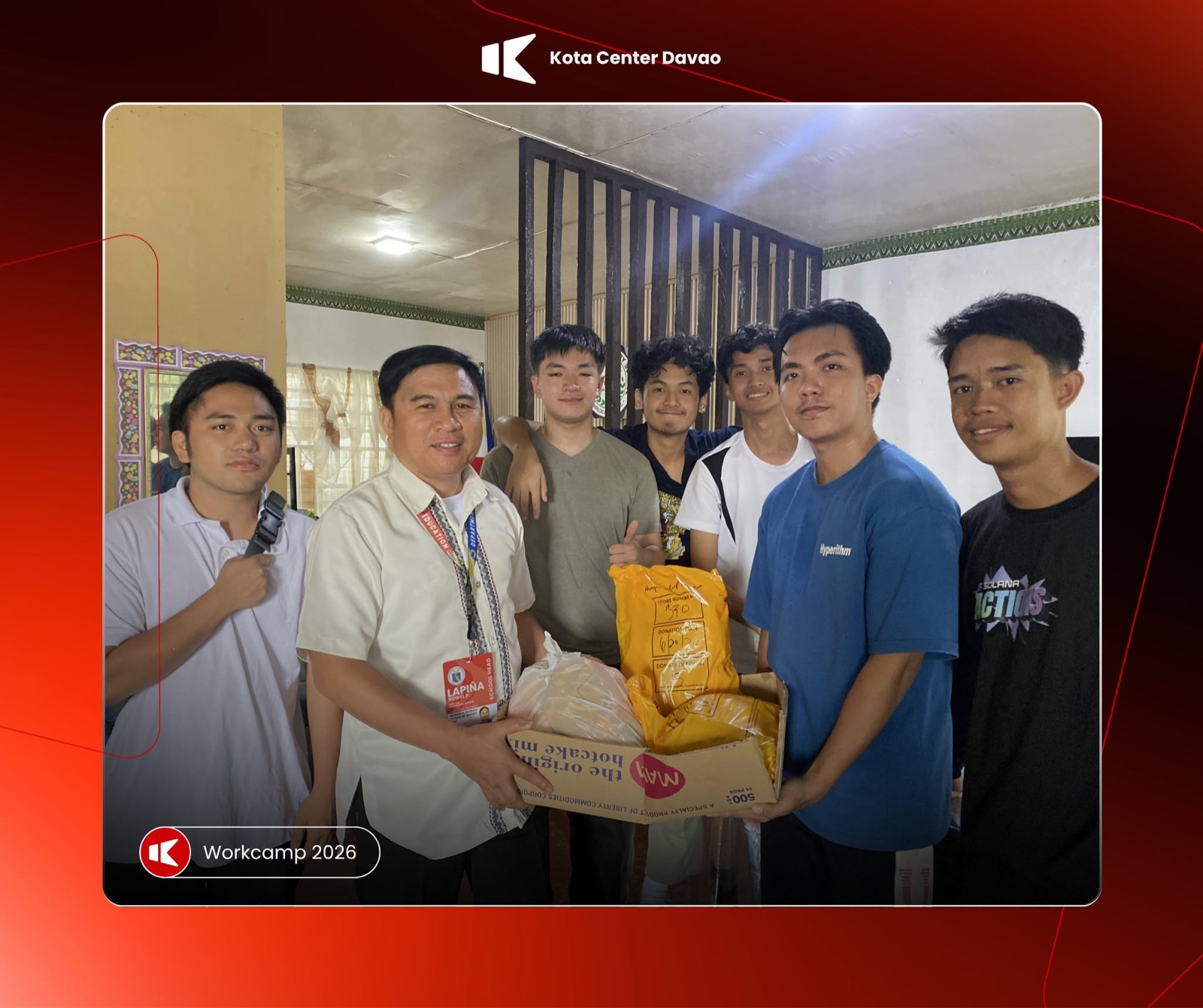 KOTA Workcamp participants delivering donated supplies